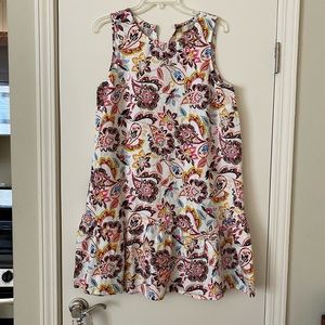 NWT Loft Paisley Floral Swing Dress